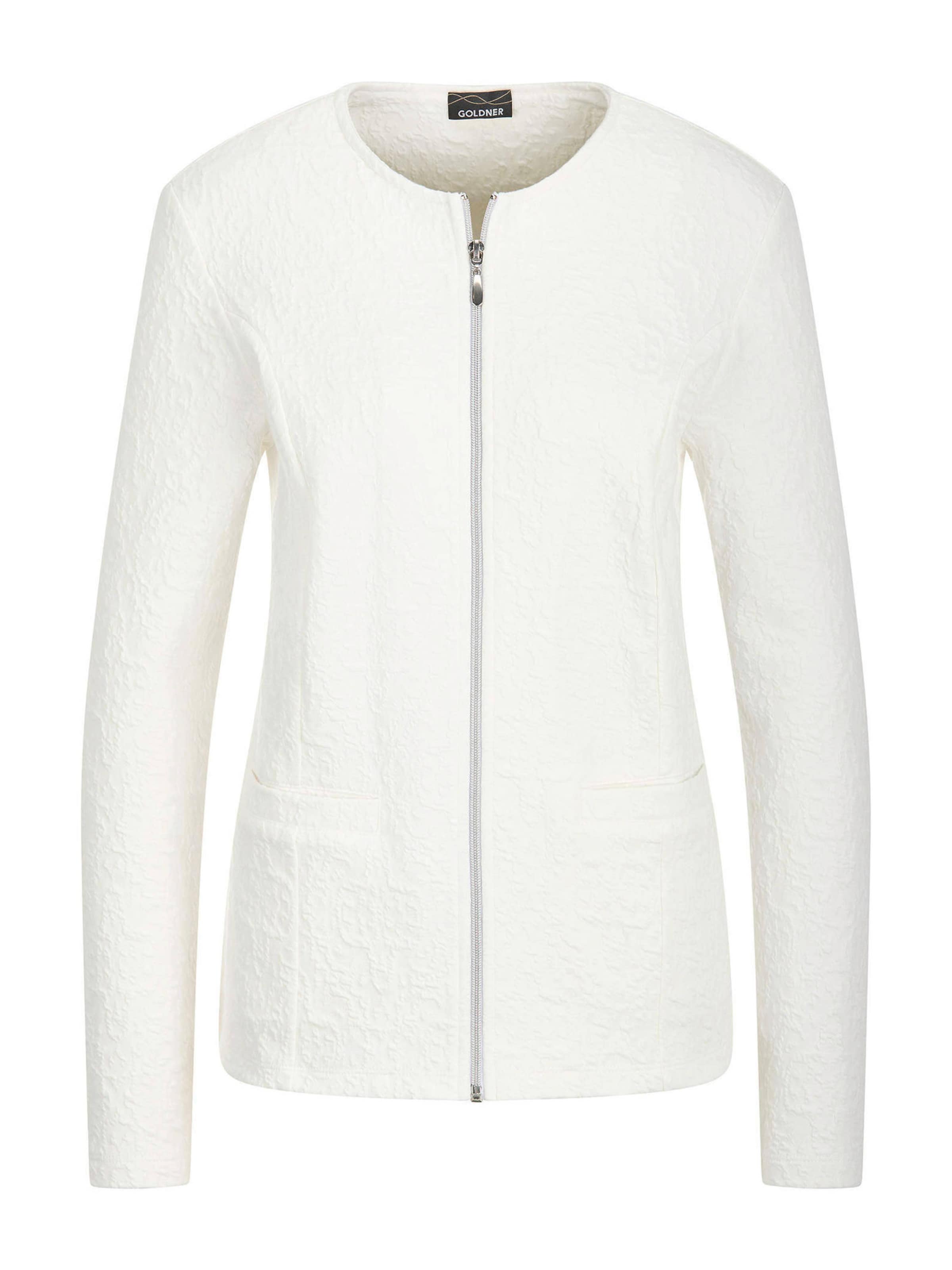 Veste mi-saison Goldner en blanc : devant