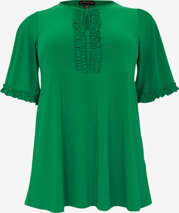 Yoek Tunic 'Dolce' in Green: front