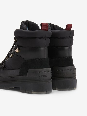 TOMMY HILFIGER Lace-Up Ankle Boots in Black