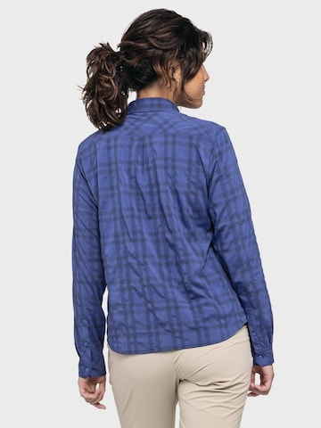 Schöffel Athletic button up shirt ' Hiking Blouse Style Dynkur WMS ' in Blue