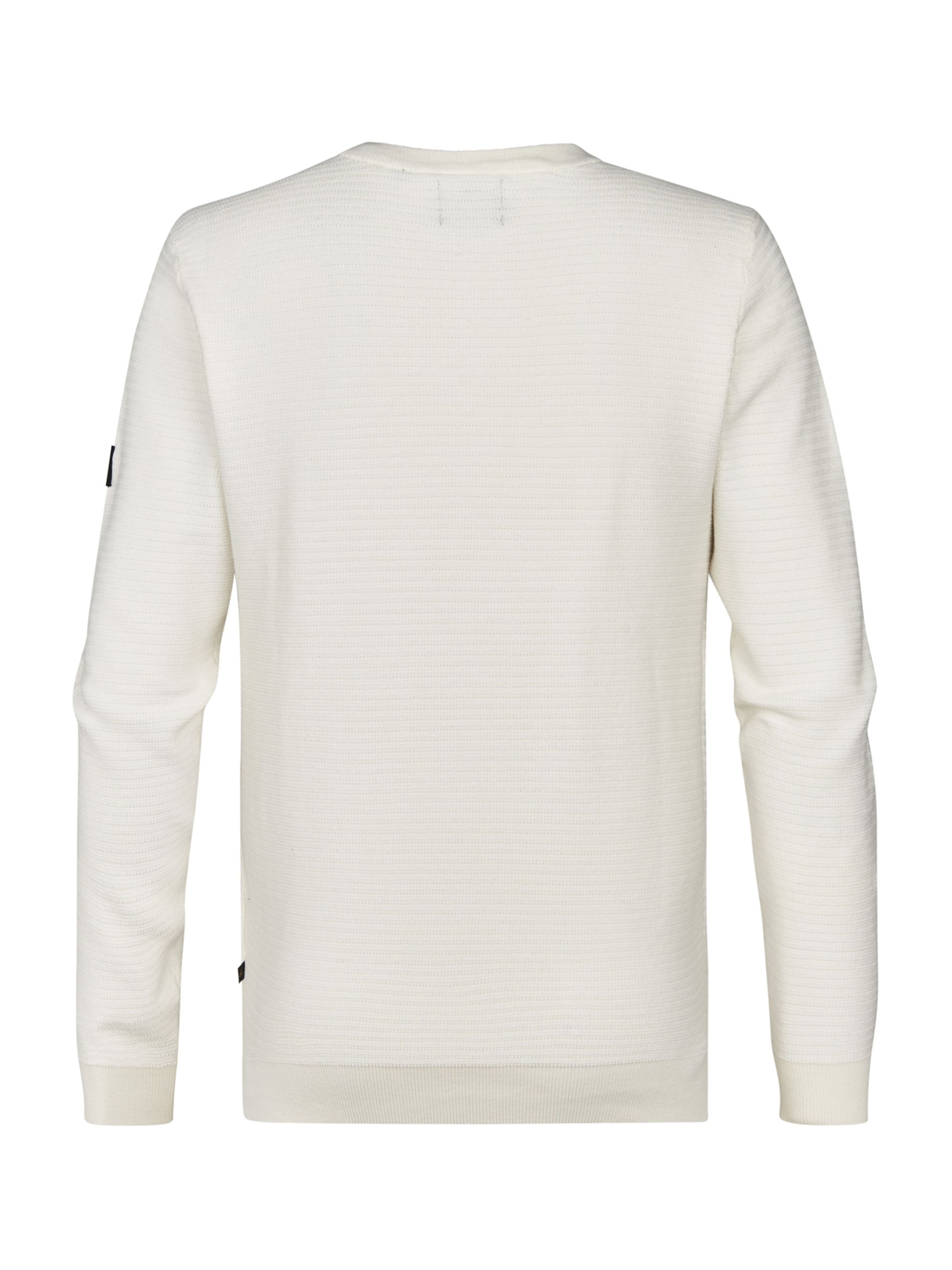 Petrol Industries Pullover in Weiß