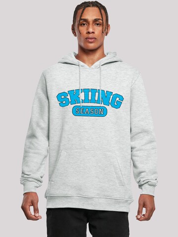 Sweat-shirt 'Skiing Season' F4NT4STIC en gris : devant