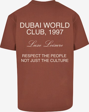 9N1M SENSE Shirt 'Dubai World' in Brown