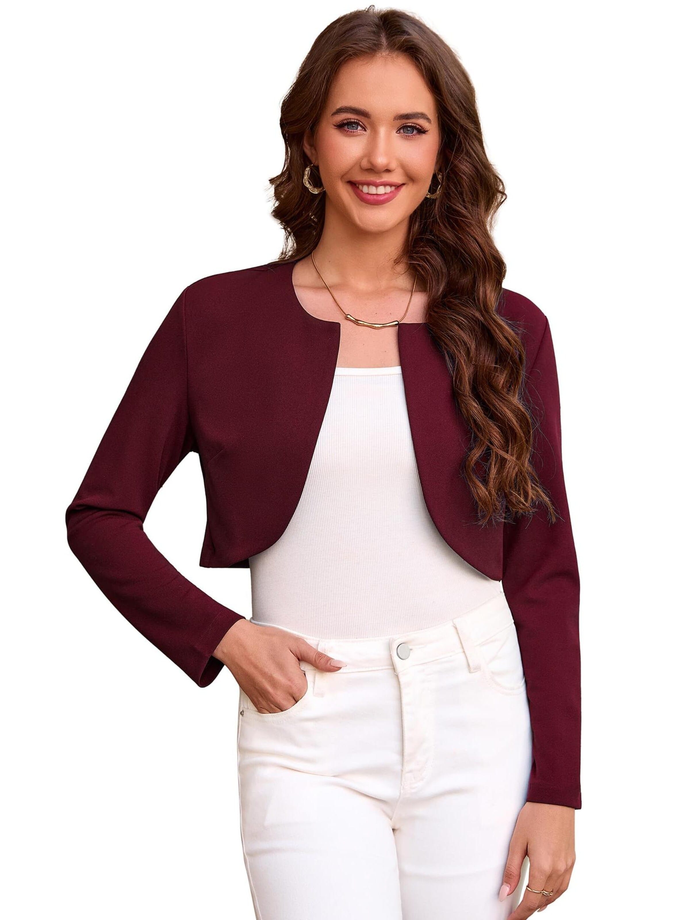 Yesfashion Blazer in Red: front