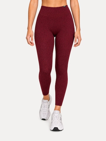 Skinny Leggings ' Velvara ' Smilodox en rouge