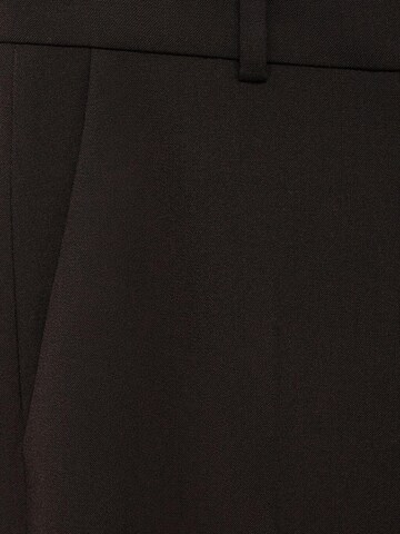 MANGO Loose fit Trousers with creases 'BERGEN' in Brown