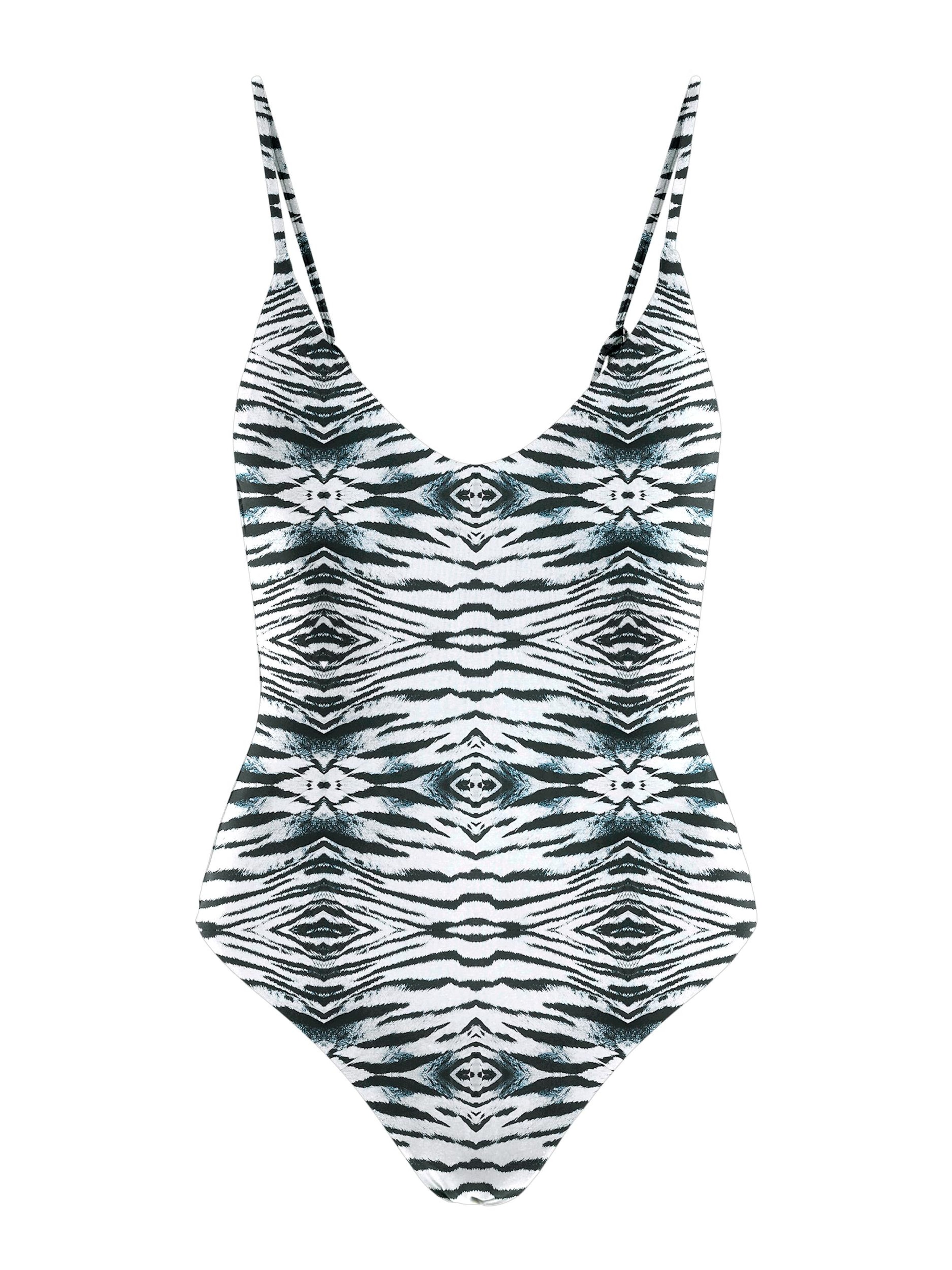 PIECES Bustier Badedragt 'GAOMI ' i sort: forside