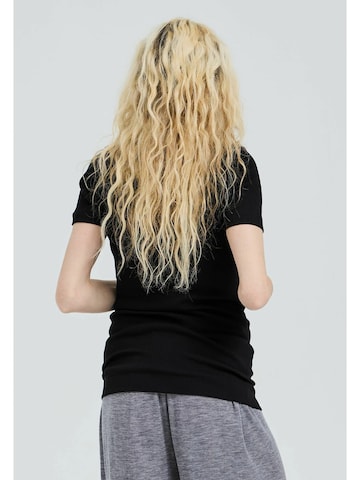 Seamless Basic T-Shirt in Schwarz