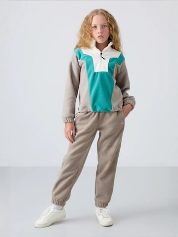 Sweat-shirt 'TOMMY Unisex Jugend-Oversize Color-Blocked Sweatshirt' Tommy Life en mélange de couleurs