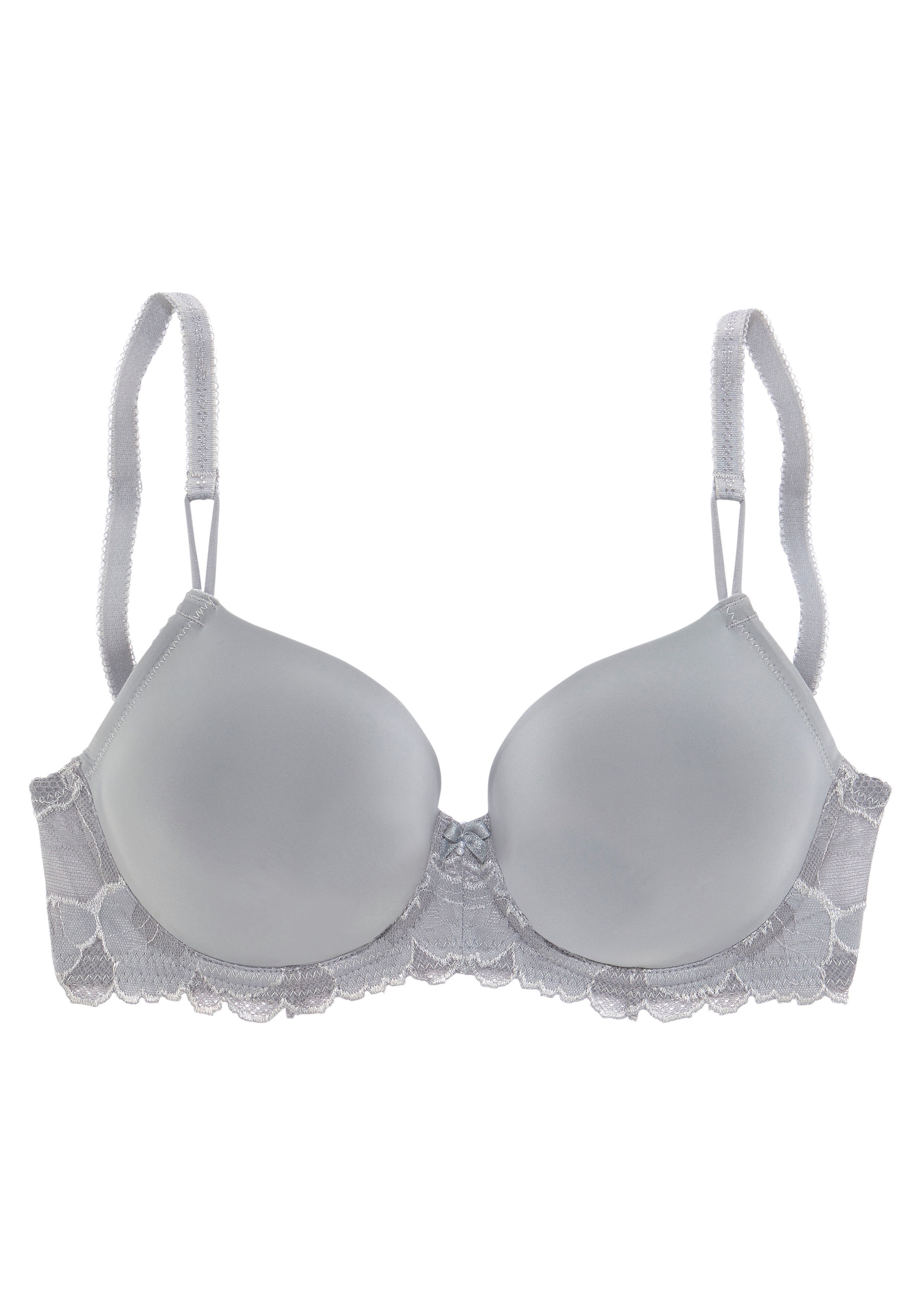 LASCANA T-shirt Bra in Grey: front