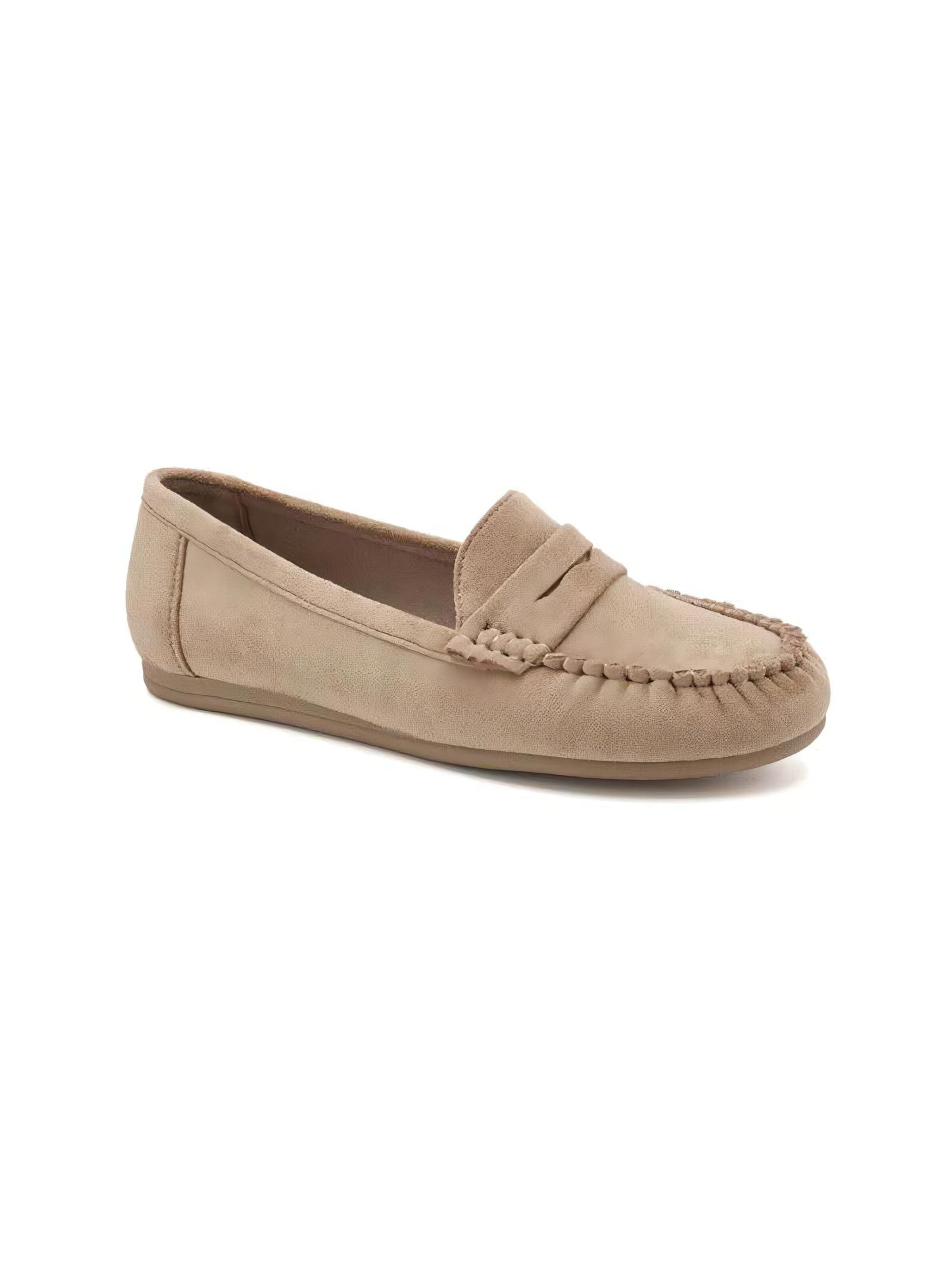 Mocassin 'Mocassins Confort en Suédine - taupe' VERA Collection en gris