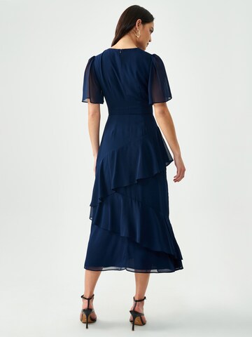 Sável Dress 'LIN' in Blue: back