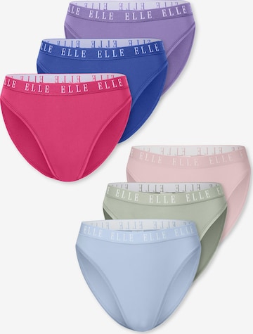 ELLE Slip ' High Leg - ELLE LOGO ' in Gemengde kleuren: voorkant
