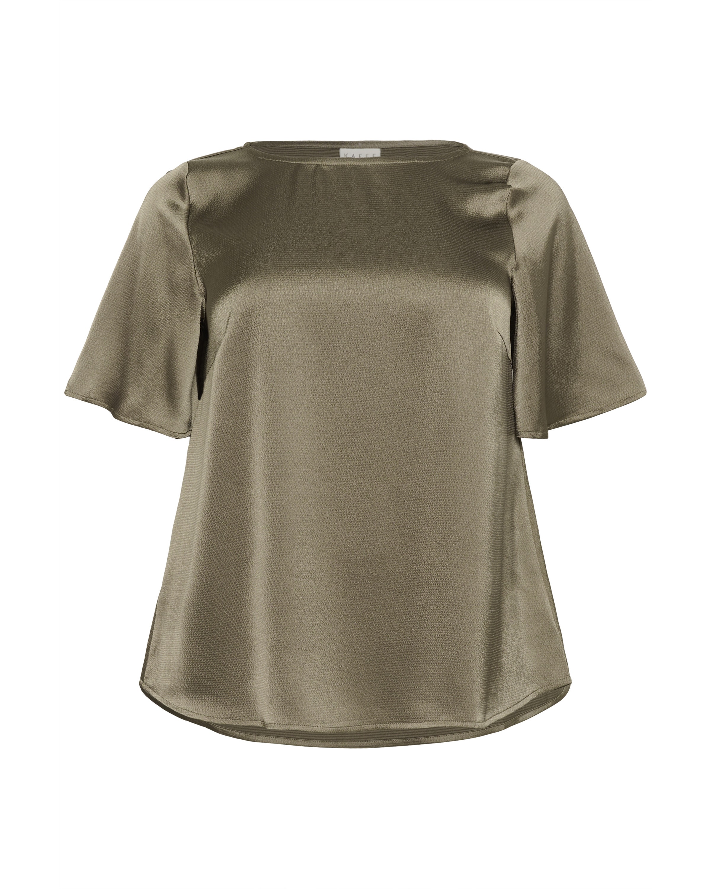 KAFFE CURVE Bluse 'KCdina' in Beige: Vorderseite