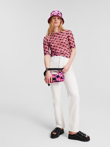 KARL LAGERFELD JEANS T-shirt i rosa