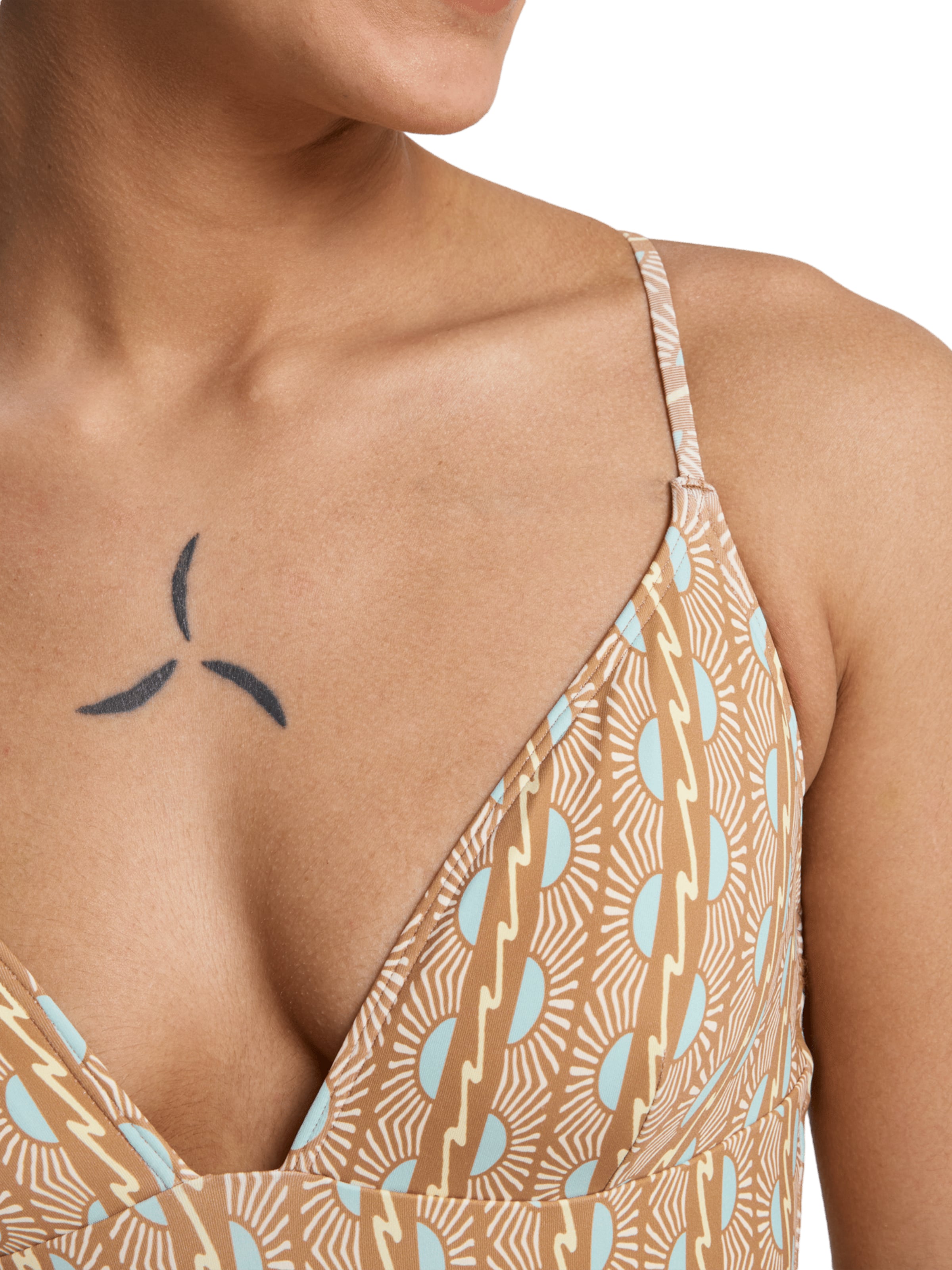 QUIKSILVER Triangel Badeanzug 'Aiton' in Beige