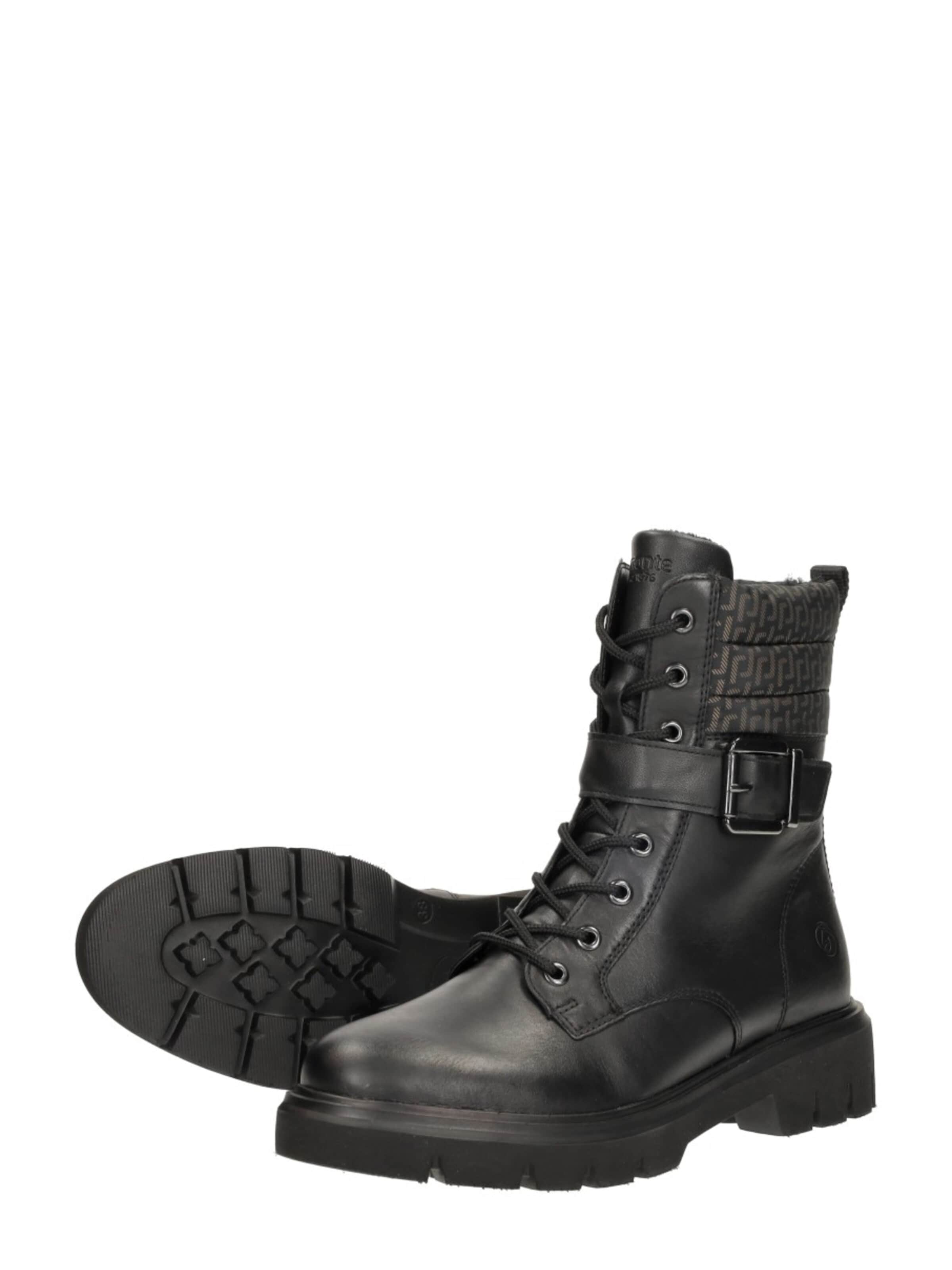 Bottines à lacets REMONTE en noir