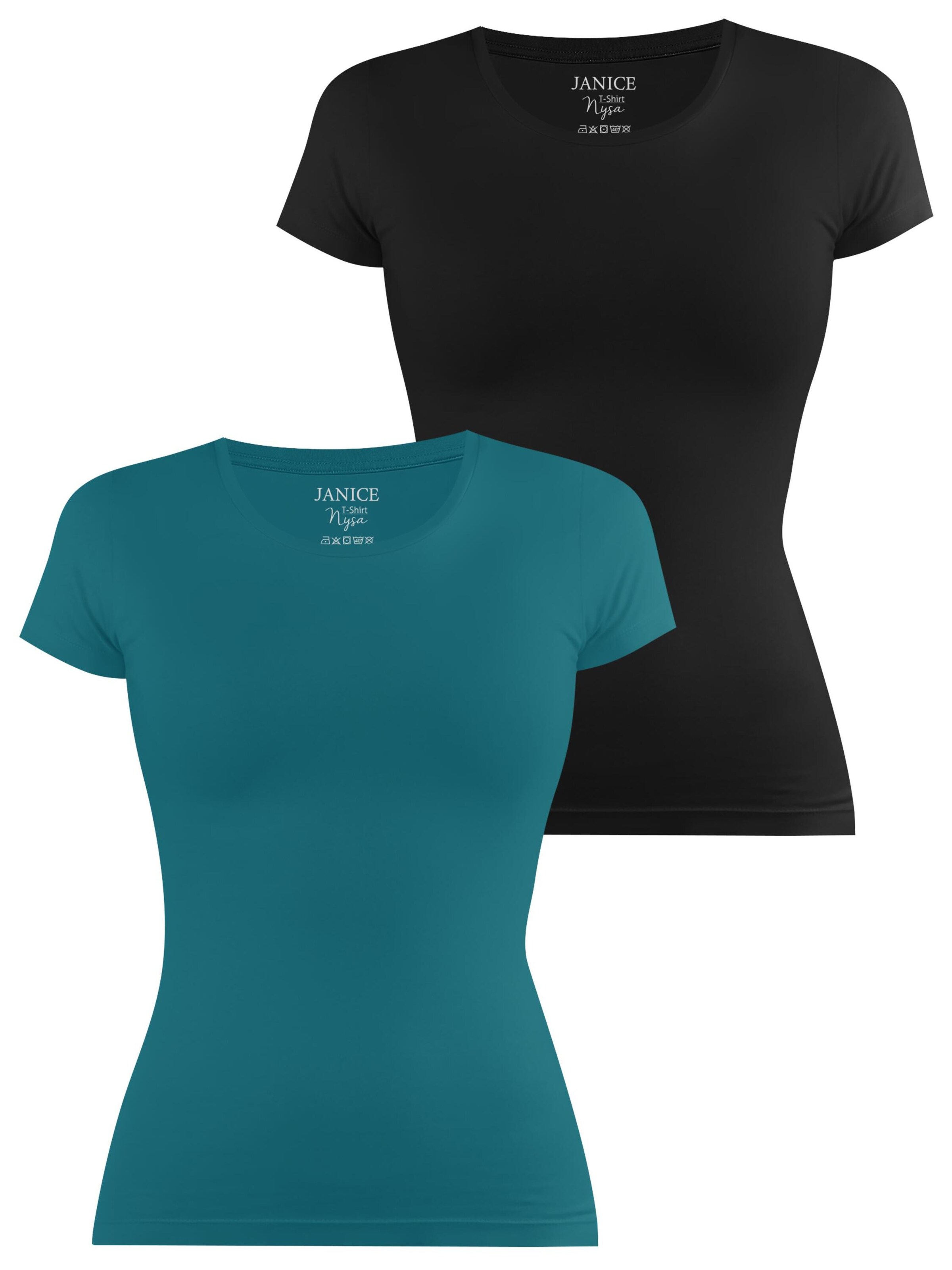 Janice Shirt ' Nysa ' in Blauw: voorkant
