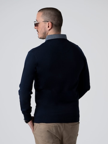 PANTONECLO Sweater 'Pantoneclo Men’s Mock Sweater' in Blue