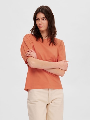 SELECTED FEMME Shirt 'OFELIA' in Oranje: voorkant