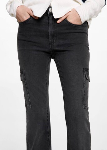 MANGO TEEN Flared Jeans in Black