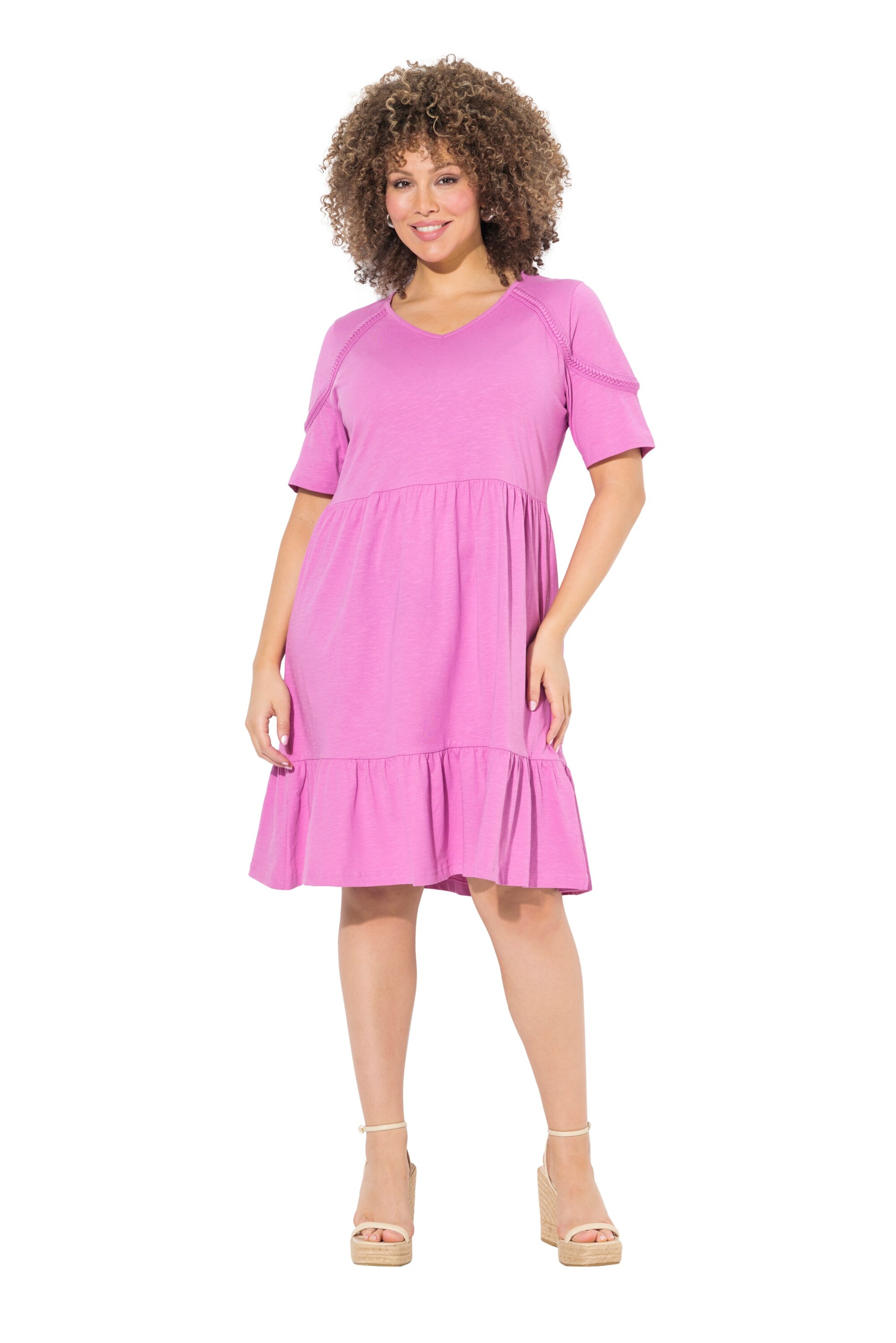 Ulla Popken Kleid in Pink: Vorderseite