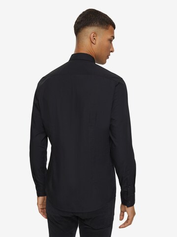 ESPRIT Slim Fit Hemd in Schwarz