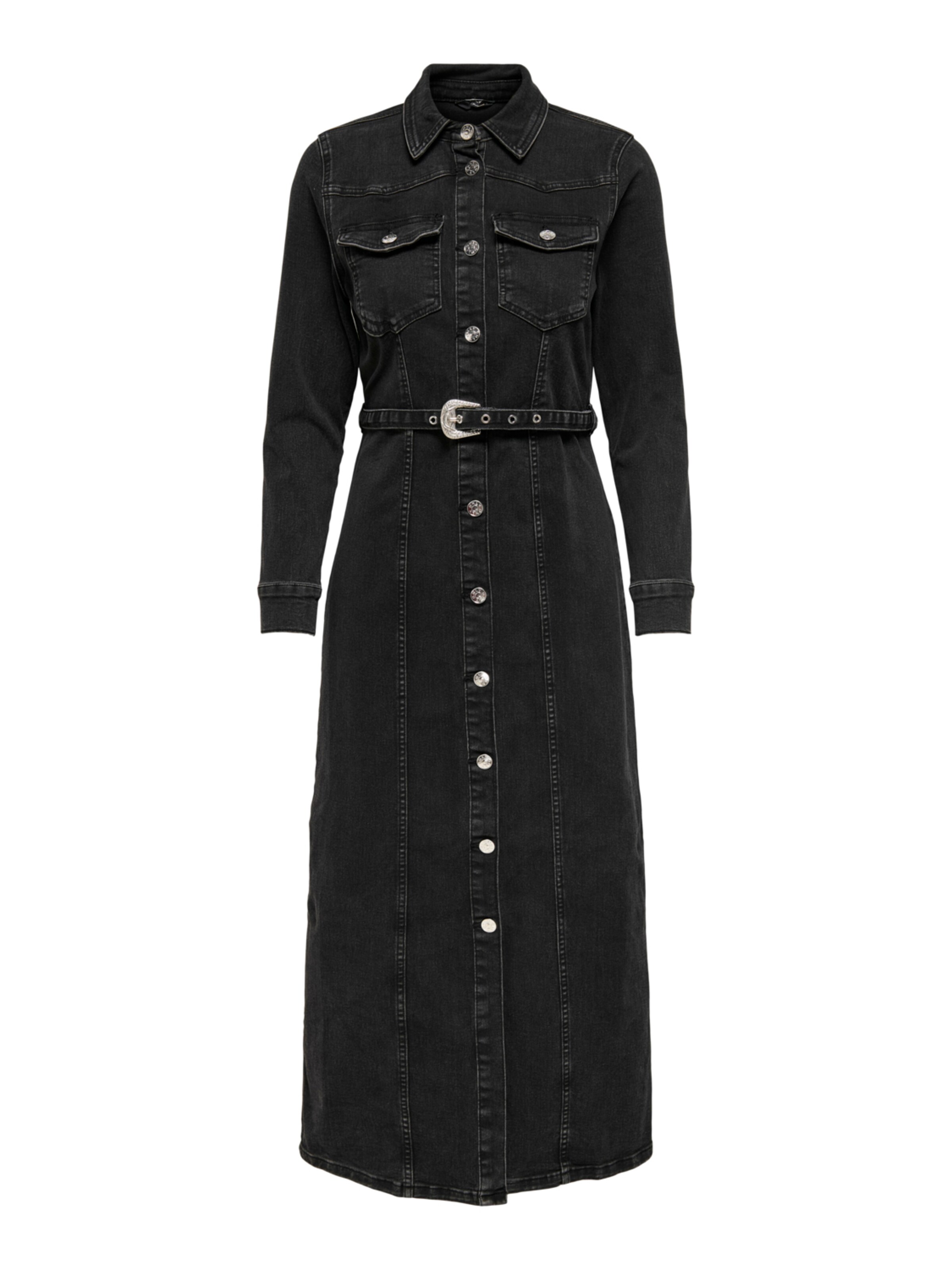 ONLY Платье-рубашка в Черный