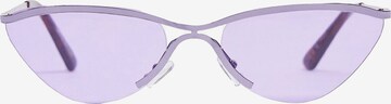 Lunettes de soleil Bershka en violet : devant