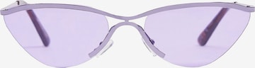Bershka Sunglasses in Purple: front