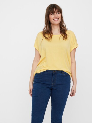 Vero Moda Curve Tričko 'VMAva' – žlutá: přední strana