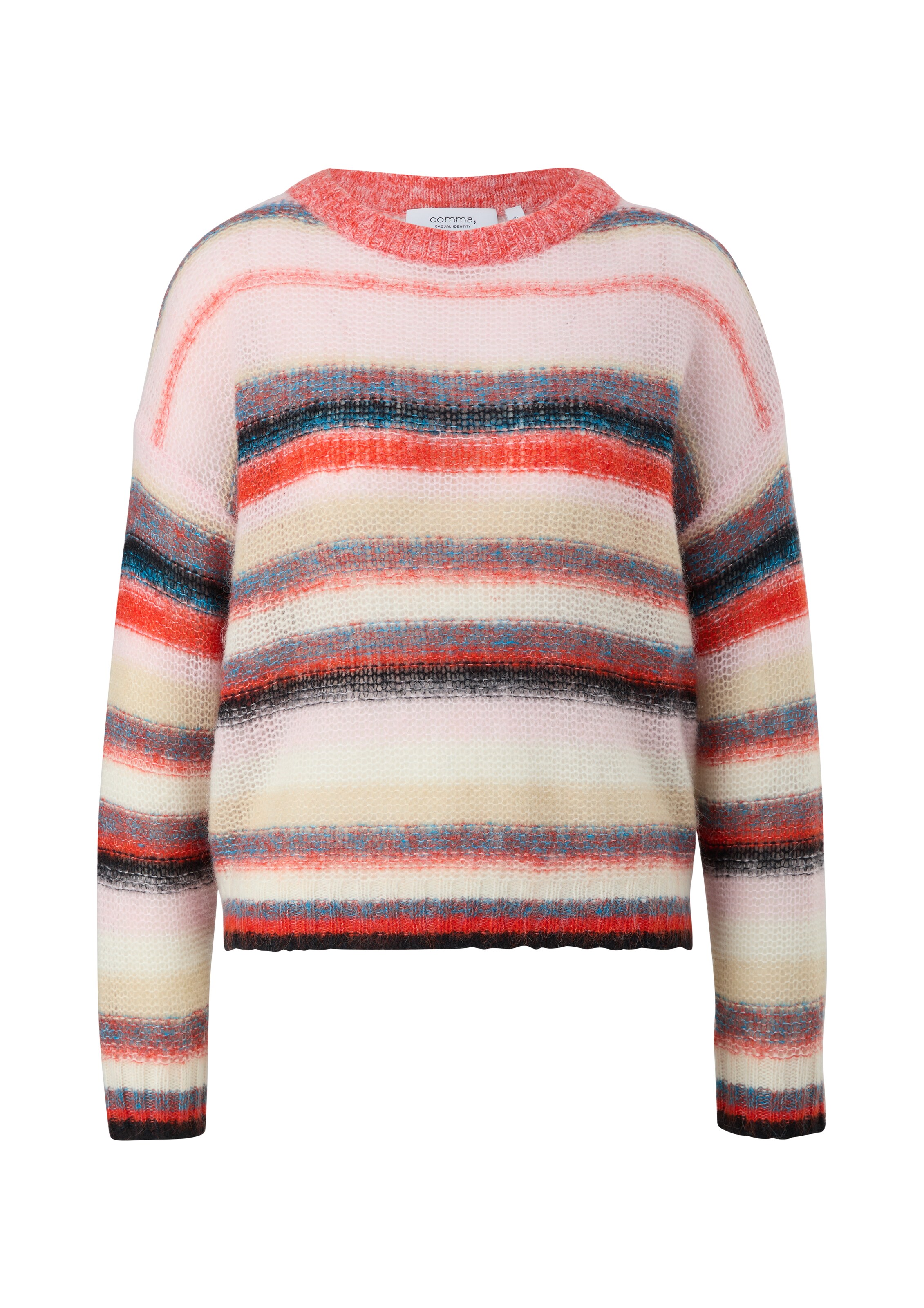 comma casual identity Pullover in Pink: Vorderseite