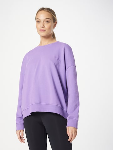 Hey Honey Sports sweatshirt 'Verbana' in Purple: front