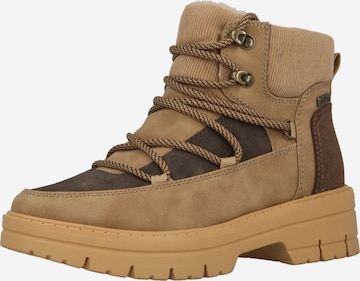 JANA Μποτάκι με κορδόνια σε καφέ: μπροστά