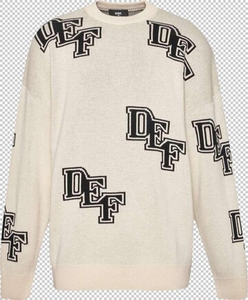 Pull-over DEF en beige : devant