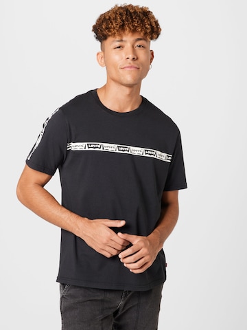 juoda LEVI'S ® Marškinėliai 'SS Relaxed Fit Tee': priekis