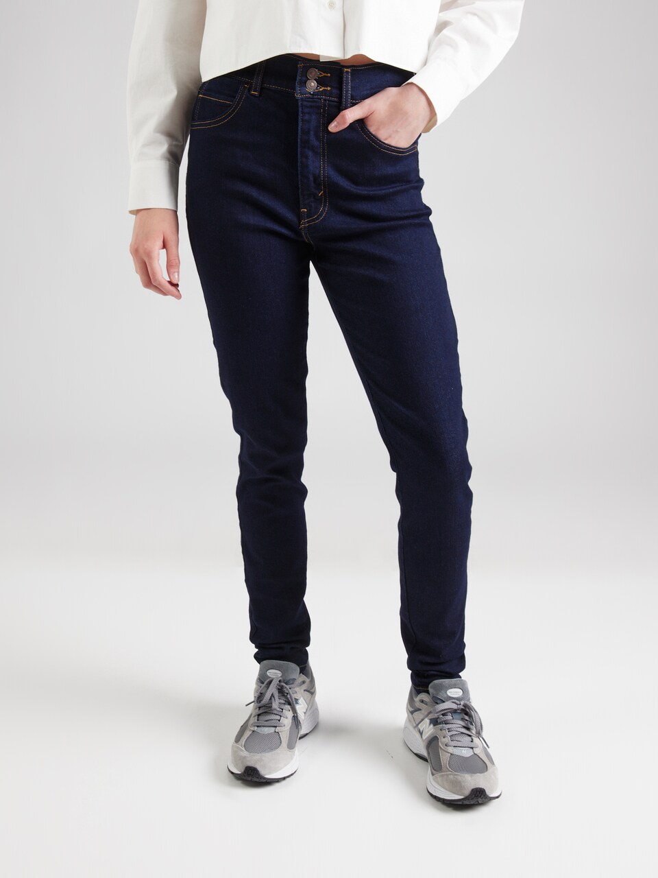 Slimfit Jeans 'Retro High Skinny Jeans' de la LEVI'S ® pe albastru: față