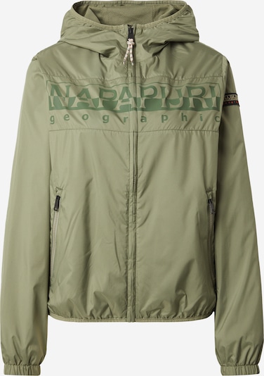 NAPAPIJRI Jacke 'A-RAYMI' in khaki / tanne / rot / schwarz, Produktansicht