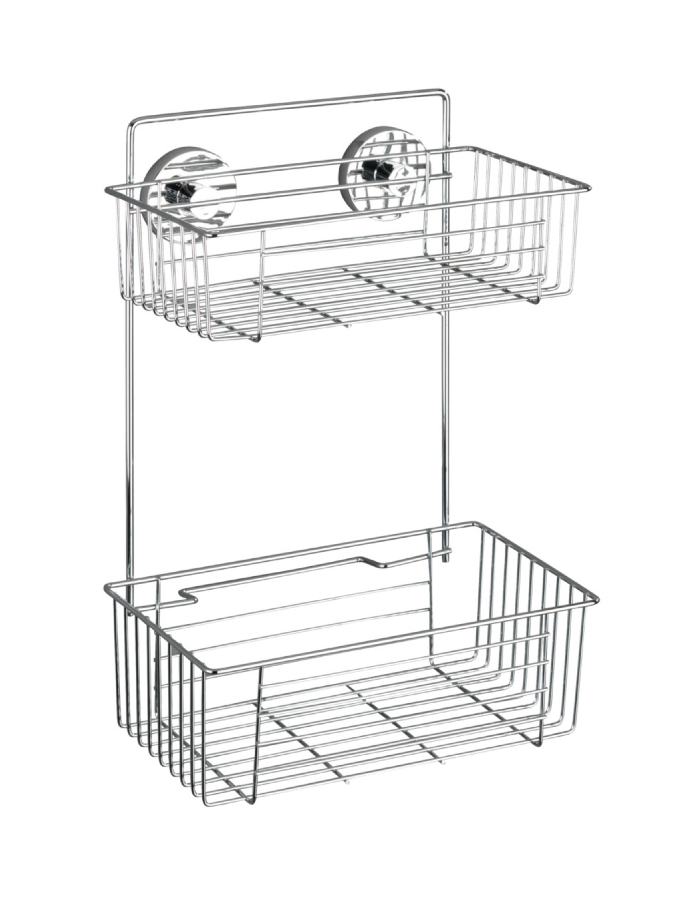 Wenko Shower Accessories 'Bari' in Silver: front