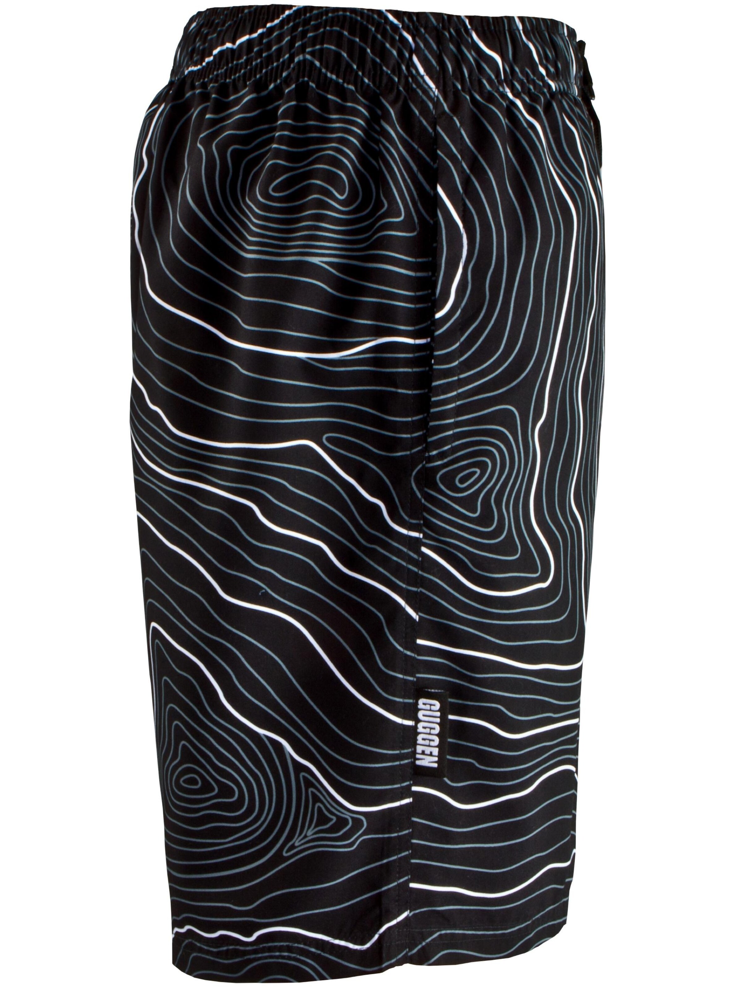 Guggen Mountain Badeshorts 'Boardshorts 2335'‌‌‌‌‌ in Weiß