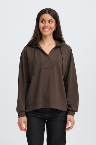 Fransa - Sweatshirt 'FRAURORA' em castanho: frente