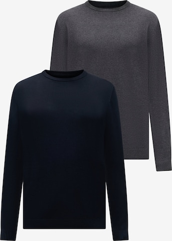 Pull-over 'JJEBASIC' JACK & JONES en bleu : devant