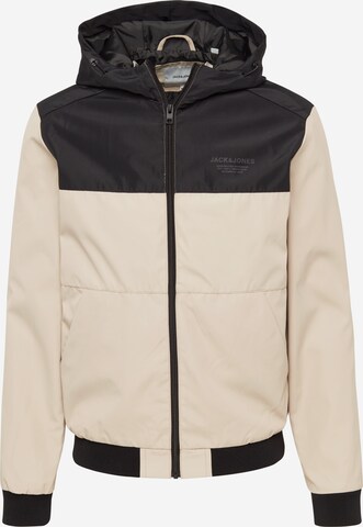 JACK & JONES Between-Season Jacket 'ESEAM' in Beige: front