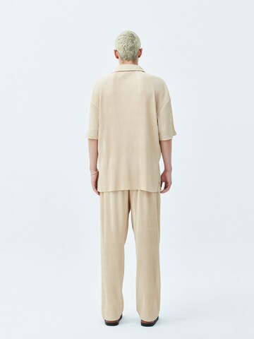 Comfort fit Camicia 'Manche' di VAMOS CLO in beige
