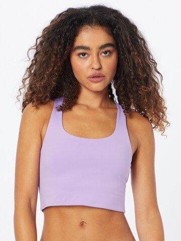 Girlfriend Collective Bustier Sportmelltartók 'PALOMA' - lila: elől