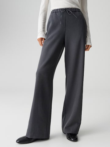 Largi Pantaloni 'Melane dynamic' de la OPUS pe gri: față