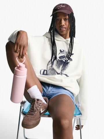 Bershka Sweatshirt i beige: framsida