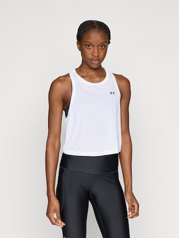 Top sportivo di UNDER ARMOUR in bianco: frontale