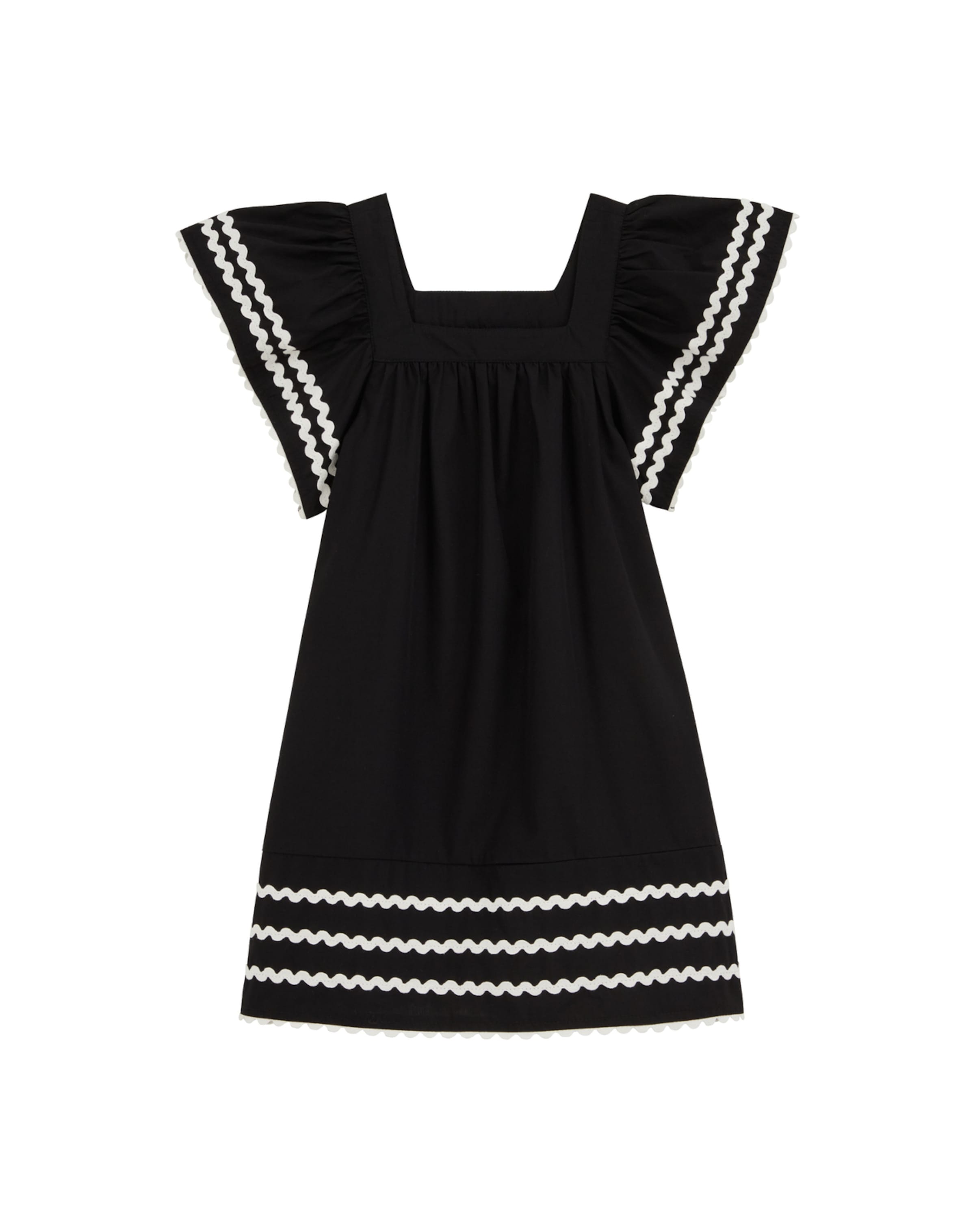 WE Fashion Рокля в черно: отпред