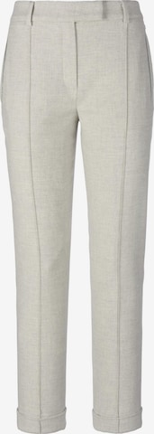 Coupe slim Pantalon à plis 'AUDREY' Basler en gris : devant